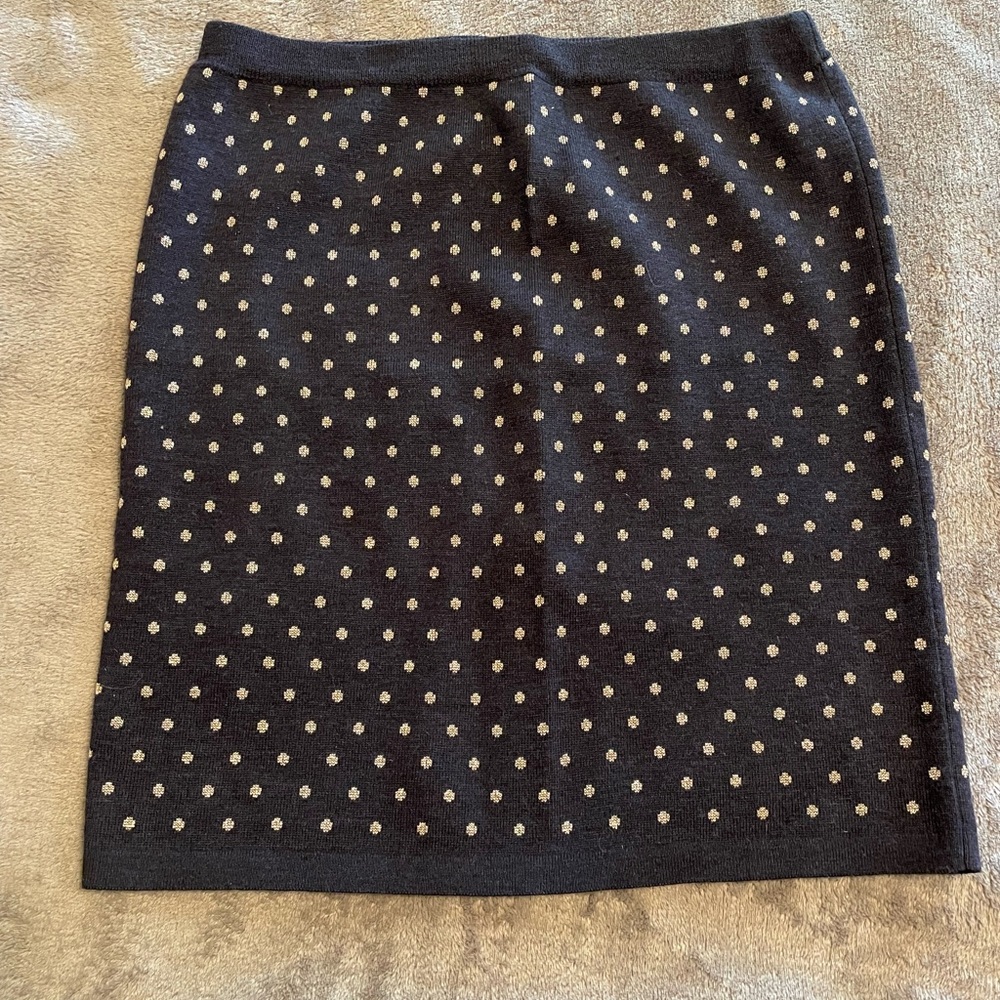 Club Monaco Knit Polka Dot Skirt